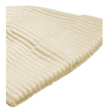 Czapka wełniana Falke (z pomponem) Pure - kaszmir, pompon - kolor kremowy - 1 sztuka